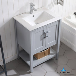 Blossom Lucca 24" w/ Mirror - Luxe Bathroom Vanities Luxury Bathroom Fixtures Bathroom Furniture