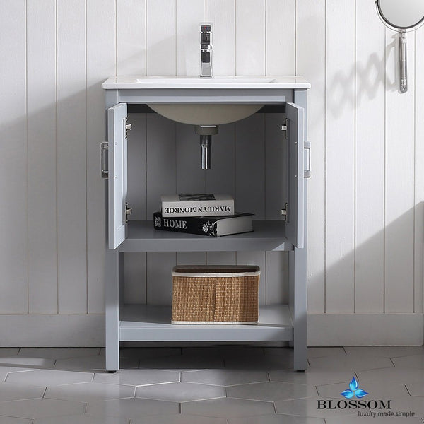Blossom Lucca 24" w/ Mirror - Luxe Bathroom Vanities Luxury Bathroom Fixtures Bathroom Furniture
