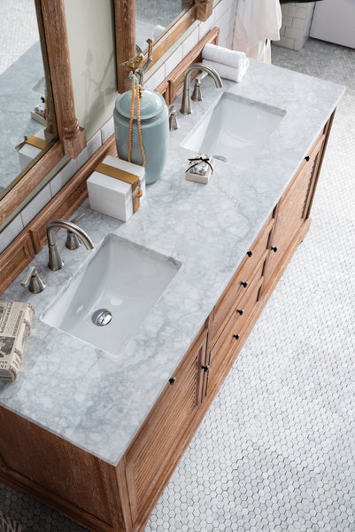 James Martin Savannah 72" Double Vanity with 3 CM Countertop - Luxe Bathroom Vanities