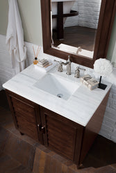 James Martin Portland 36" Single Vanity with 3 CM Countertop - Luxe Bathroom Vanities