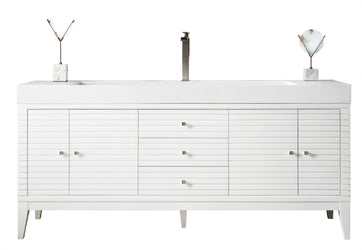 James Martin Linear 72" Single Vanity with Composite Top - Luxe Bathroom Vanities