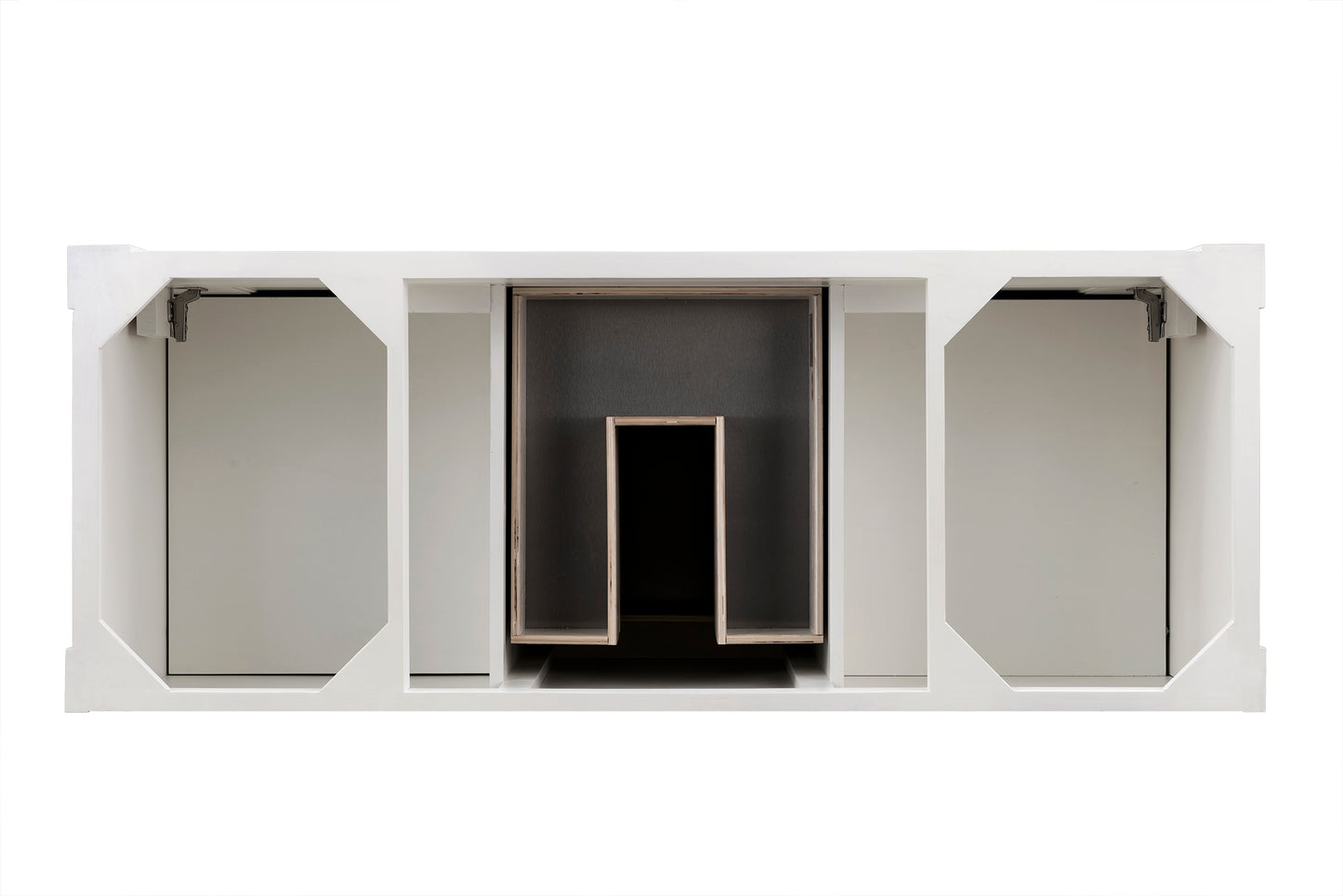 James Martin Brookfield 60" Bright White Single Vanity (Cabinet Only) - Luxe Bathroom Vanities