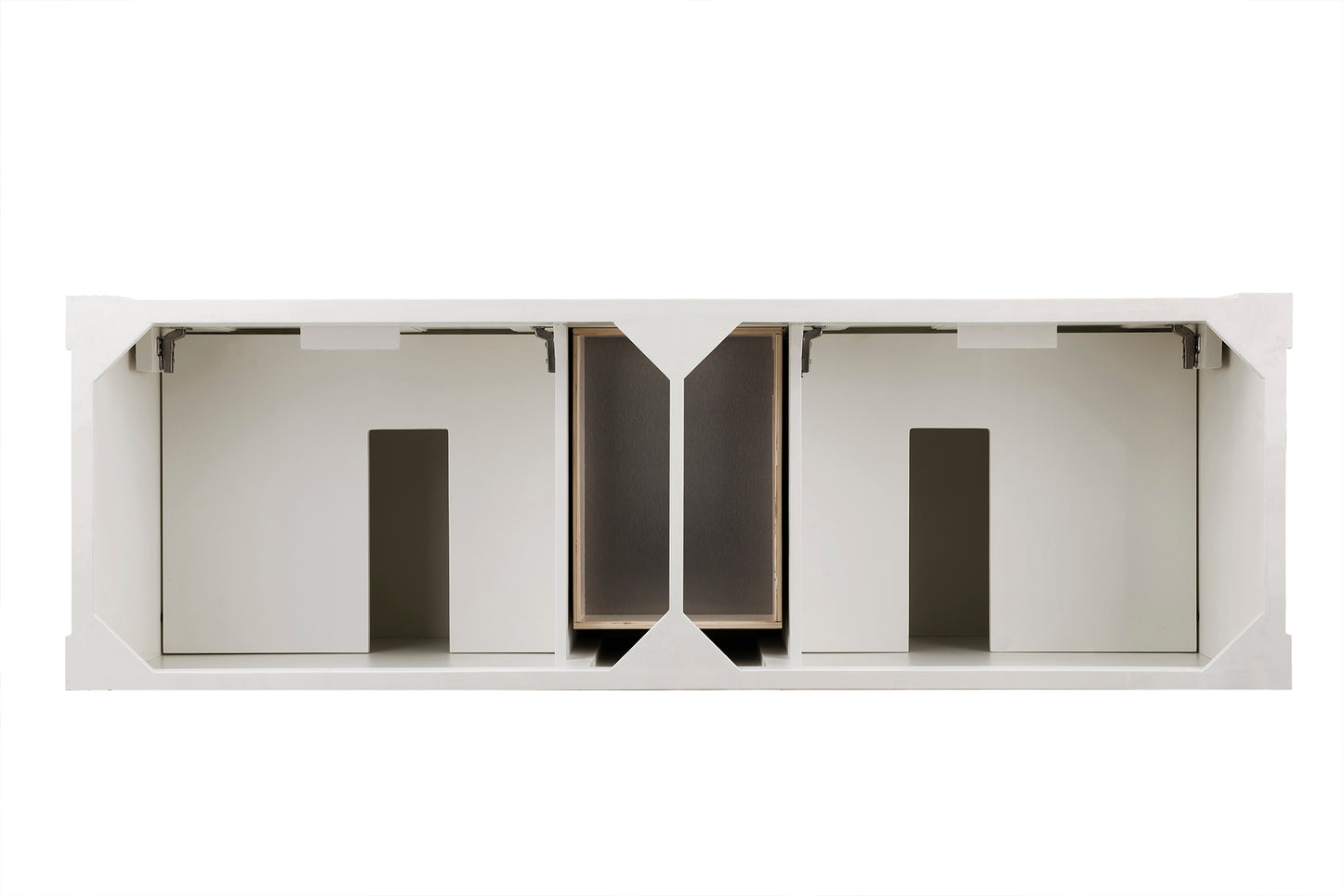 James Martin Brookfield 72" Bright White Double Vanity (Cabinet Only) - Luxe Bathroom Vanities