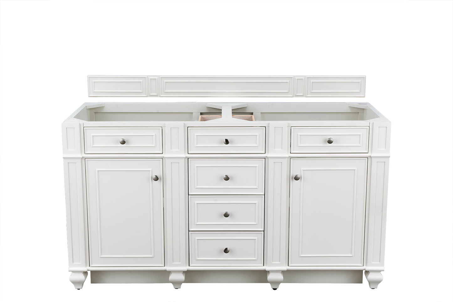 James Martin Bristol 60" Double Vanity (Cabinet Only) - Luxe Bathroom Vanities