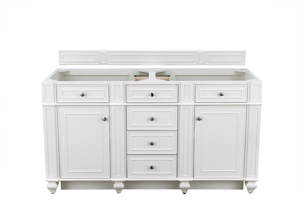 James Martin Bristol 60" Double Vanity (Cabinet Only) - Luxe Bathroom Vanities