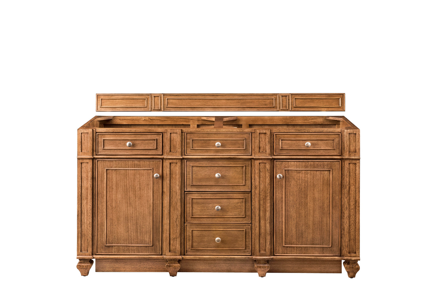 James Martin Bristol 60" Double Vanity (Cabinet Only) - Luxe Bathroom Vanities