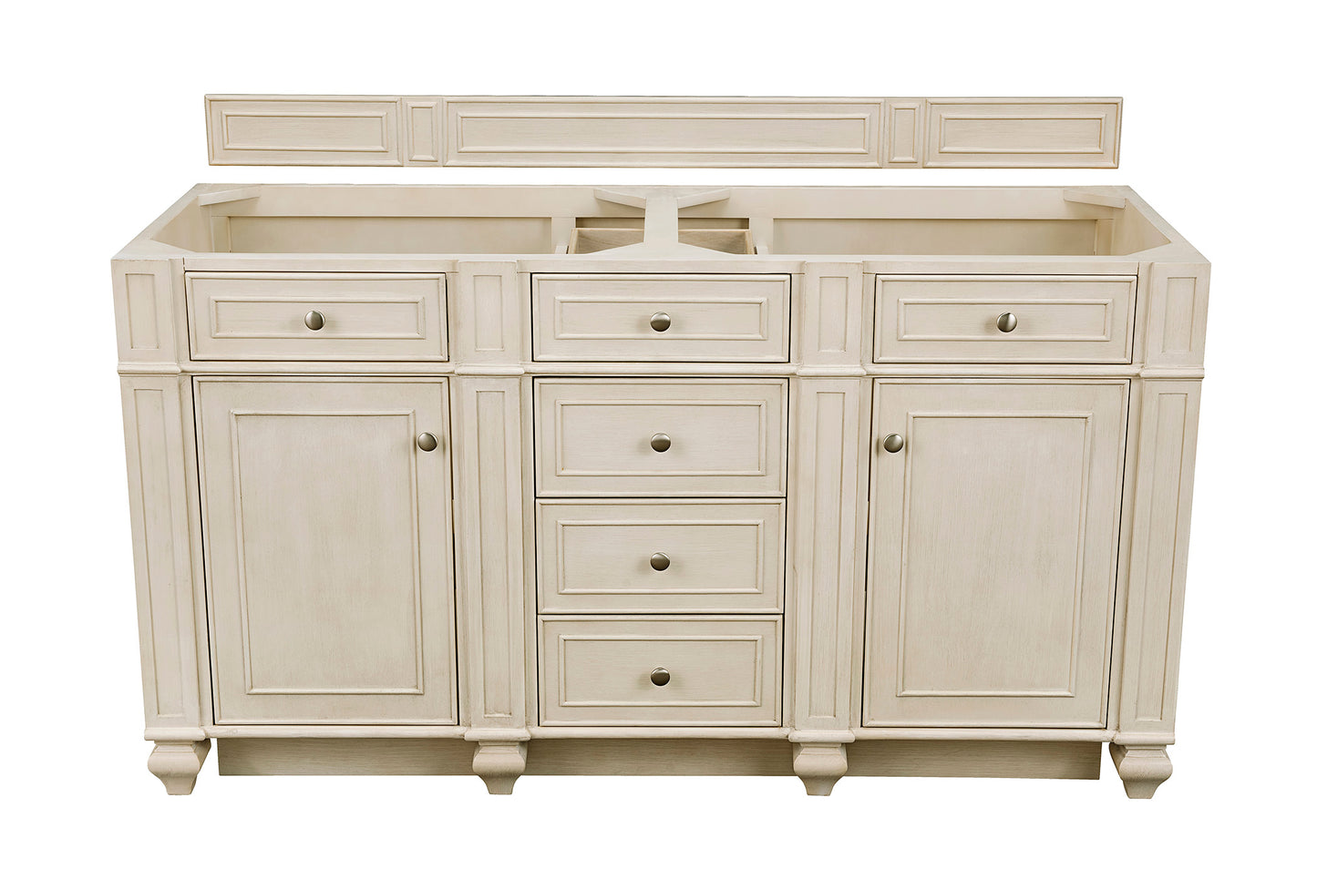 James Martin Bristol 60" Double Vanity (Cabinet Only) - Luxe Bathroom Vanities