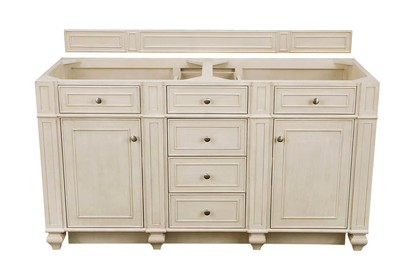 James Martin Bristol 60" Double Vanity (Cabinet Only) - Luxe Bathroom Vanities