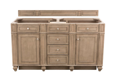 James Martin Bristol 60" Double Vanity (Cabinet Only) - Luxe Bathroom Vanities