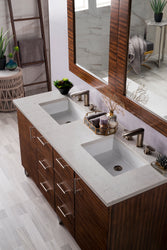 James Martin Metropolitan 60" Double Vanity with 3 CM Countertop - Luxe Bathroom Vanities