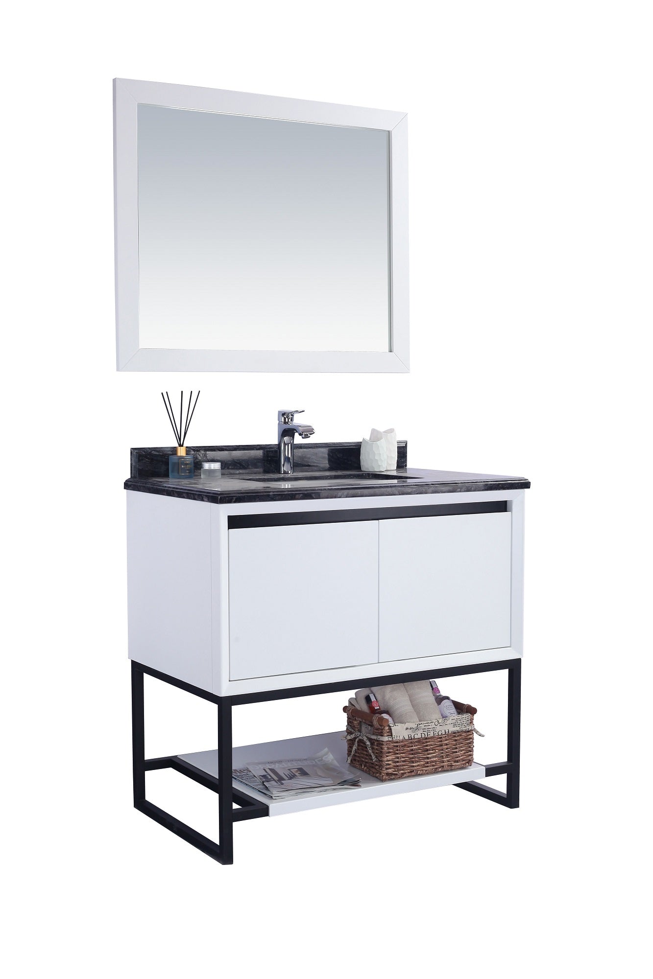 Alto 36 - Cabinet with Countertop - Luxe Bathroom Vanities Luxury Bathroom Fixtures Bathroom Furniture