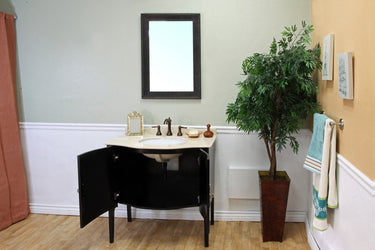 36.6" In Single Sink Vanity Wood Espresso - Luxe Bathroom Vanities