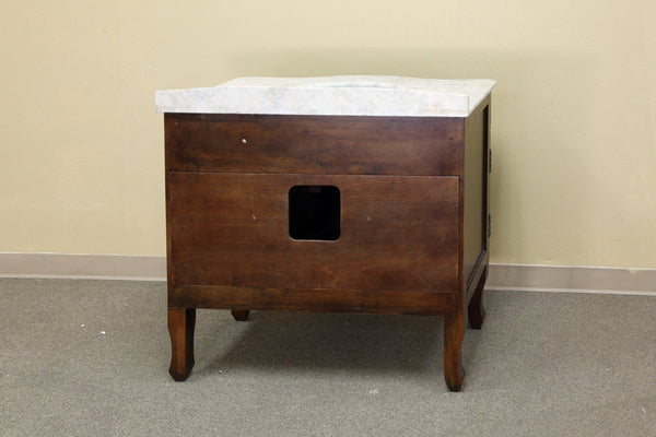 38.2" In Single Sink Vanity Wood Walnut - Luxe Bathroom Vanities