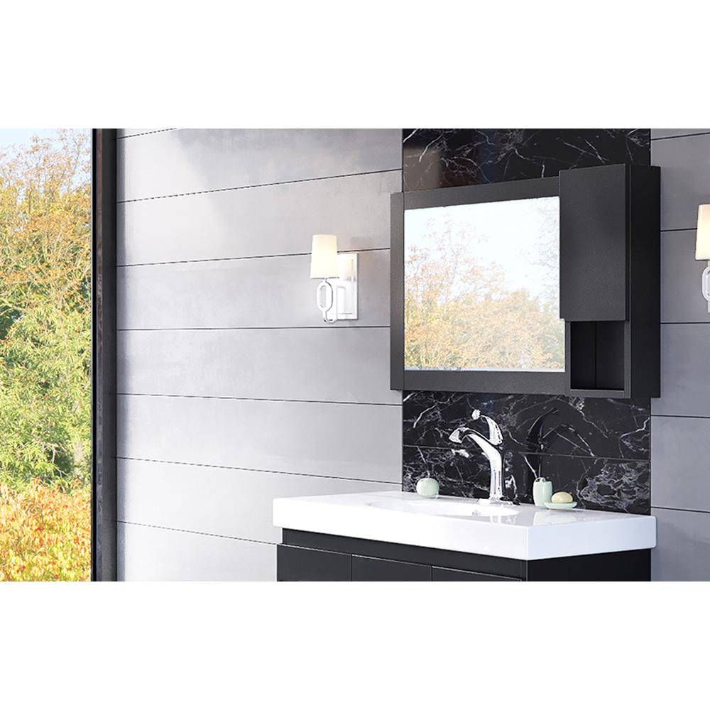 Bellaterra Home Mirror Cabinet-wood - Luxe Bathroom Vanities