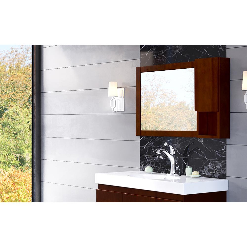 Bellaterra Home Mirror Cabinet-wood - Luxe Bathroom Vanities