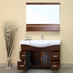48" In Single Sink Vanity Wood White - Luxe Bathroom Vanities