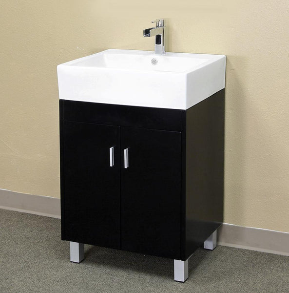 22.8" In Single Sink Vanity Wood Dark Espresso - Luxe Bathroom Vanities