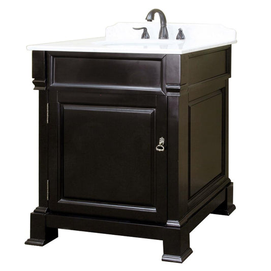 30" In Single Sink Vanity Wood Espresso - Luxe Bathroom Vanities