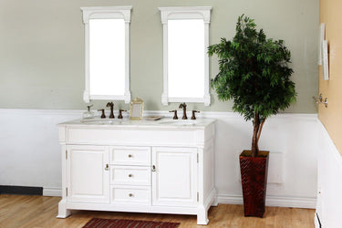 60" In Single Sink Vanity Wood White - Luxe Bathroom Vanities