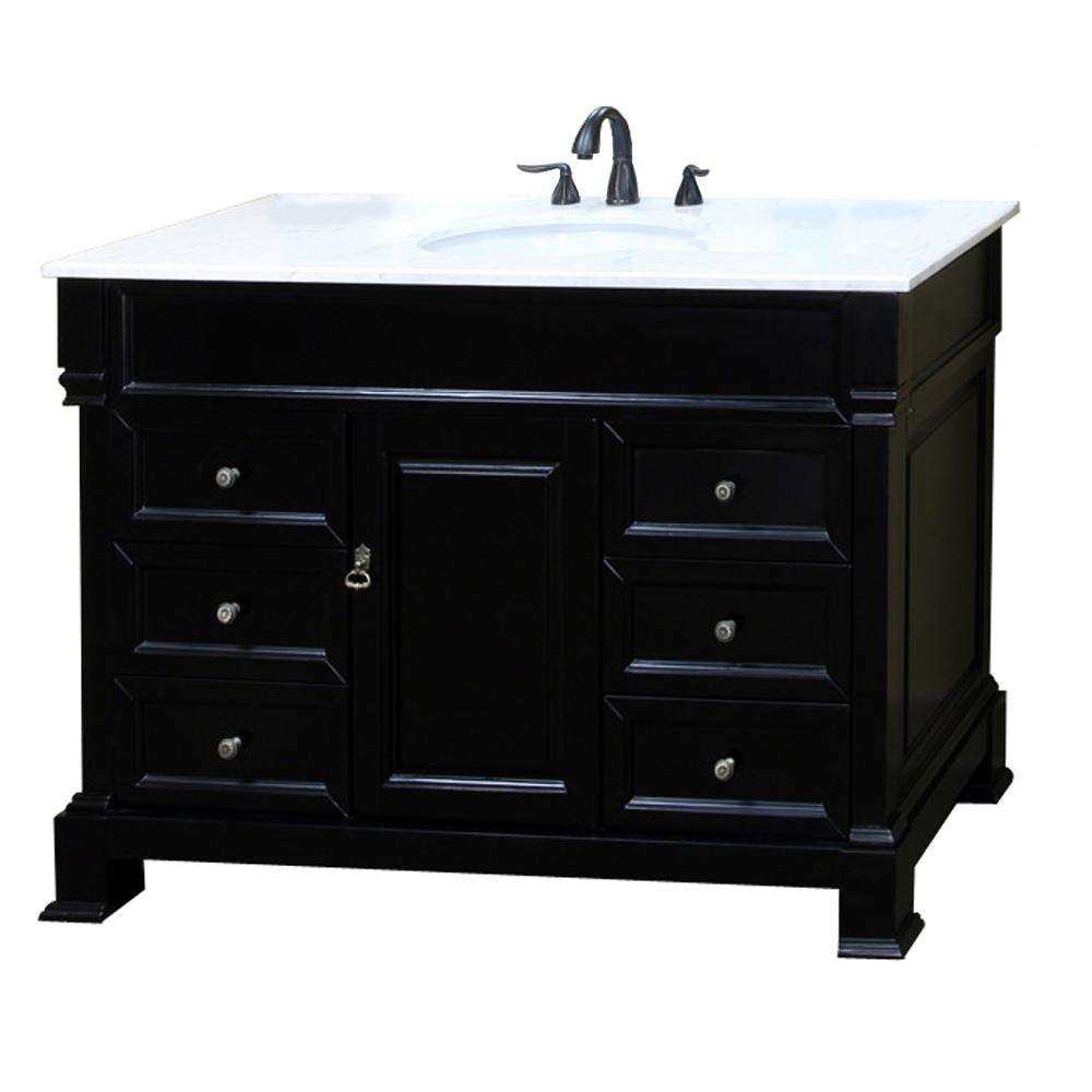 60" In Single Sink Vanity Wood Espresso - Luxe Bathroom Vanities