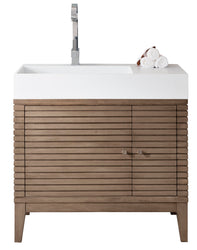 James Martin Linear 36" Single Vanity (Cabinet Only) - Luxe Bathroom Vanities