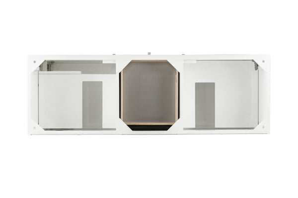 James Martin Linear 59" Double Vanity (Cabinet Only) - Luxe Bathroom Vanities