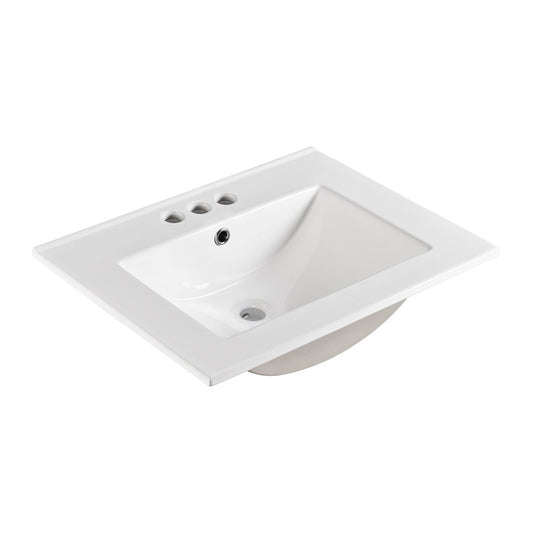 24 in. Single sink Ceramic top - Luxe Bathroom Vanities