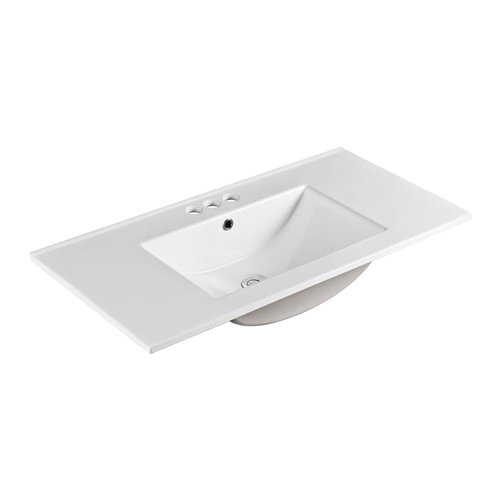 36 In. Single Sink Ceramic Top - Luxe Bathroom Vanities