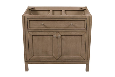 James Martin Chicago 36" Whitewashed Walnut Single Vanity (Cabinet Only) - Luxe Bathroom Vanities