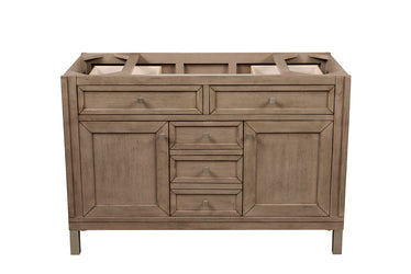 James Martin Chicago 48" Whitewashed Walnut Single Vanity (Cabinet Only) - Luxe Bathroom Vanities