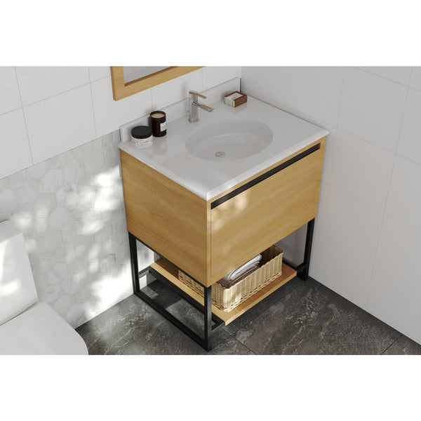 Alto 30 - California White Oak Cabinet - Luxe Bathroom Vanities