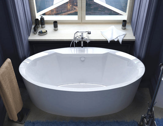 Atlantis Whirlpools Suisse 34 x 68 Oval Freestanding Air Jetted Bathtub - Luxe Bathroom Vanities Luxury Bathroom Fixtures Bathroom Furniture