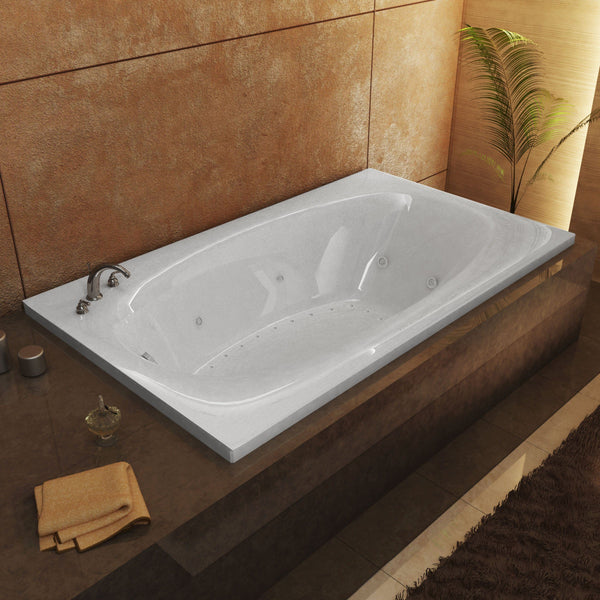 Atlantis Whirlpools Polaris 36 x 72 Rectangular Air & Whirlpool Jetted Bathtub - Luxe Bathroom Vanities Luxury Bathroom Fixtures Bathroom Furniture