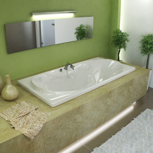 Atlantis Whirlpools Whisper 36 x 72 Rectangular Soaking Bathtub - Luxe Bathroom Vanities Luxury Bathroom Fixtures Bathroom Furniture