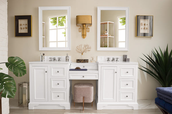 James Martin De Soto 82" Double Vanity Set - Luxe Bathroom Vanities Luxury Bathroom Fixtures Bathroom Furniture