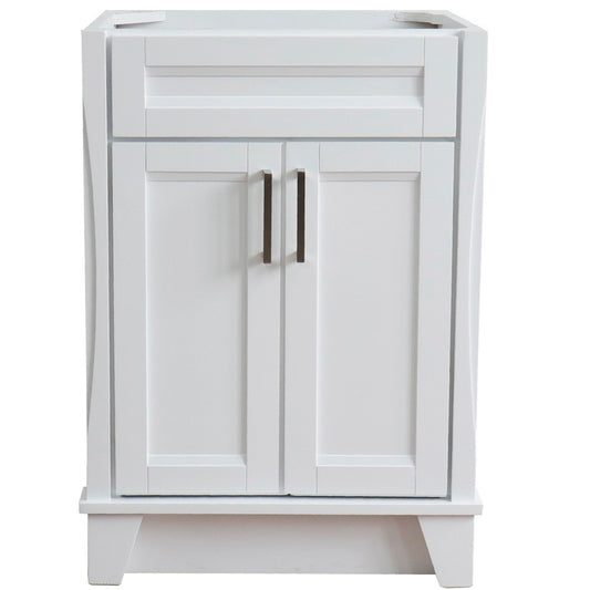 Bellaterra Home 24" Single sink vanity in White finish- cabinet only - Luxe Bathroom Vanities
