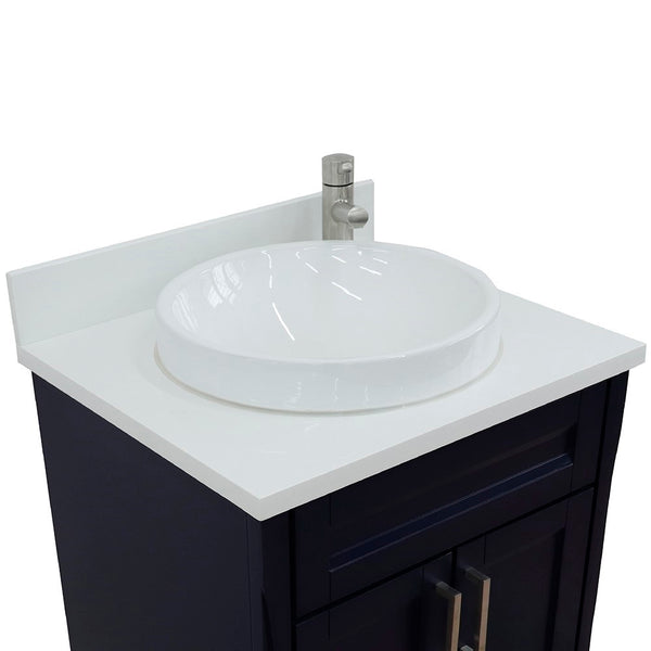 Quartz Bathroom Vanity With Single Sink, Vessel Sink, Sink