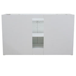 Bellaterra Home 60" Single sink vanity in White finish- cabinet only - Luxe Bathroom Vanities