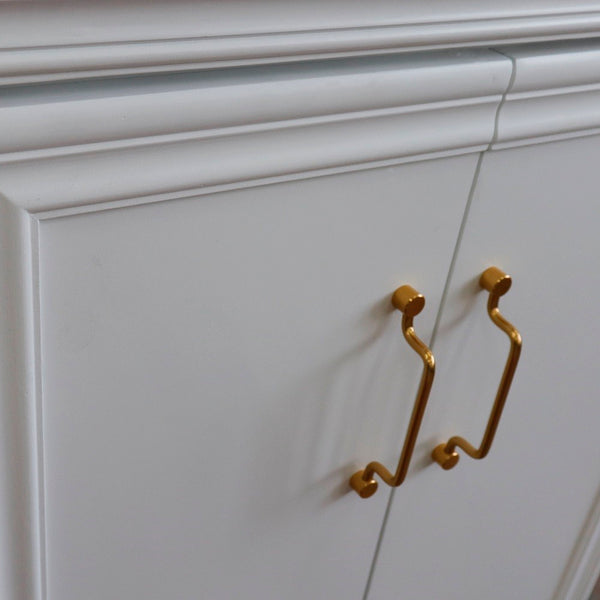 Bellaterra Home 24" Single vanity in White finish- cabinet only - Luxe Bathroom Vanities