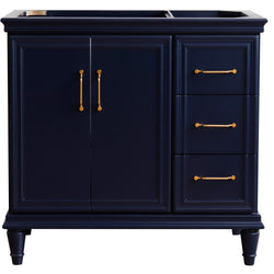 Bellaterra Home 36" Single vanity in White finish- left door- cabinet only - Luxe Bathroom Vanities