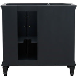 Bellaterra Home 36" Single vanity in White finish- right door- cabinet only - Luxe Bathroom Vanities