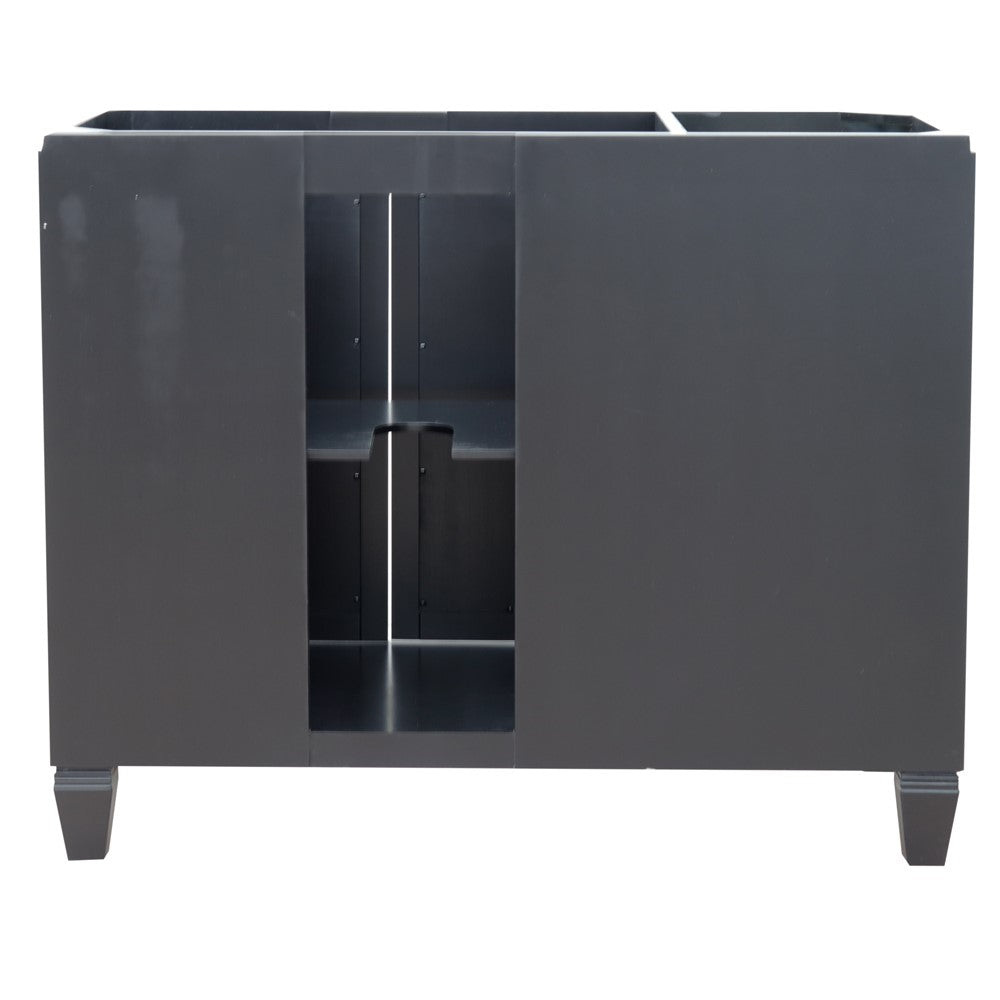 Bellaterra Home 42" Single sink vanity in Black finish - Right door- Cabinet only - Luxe Bathroom Vanities