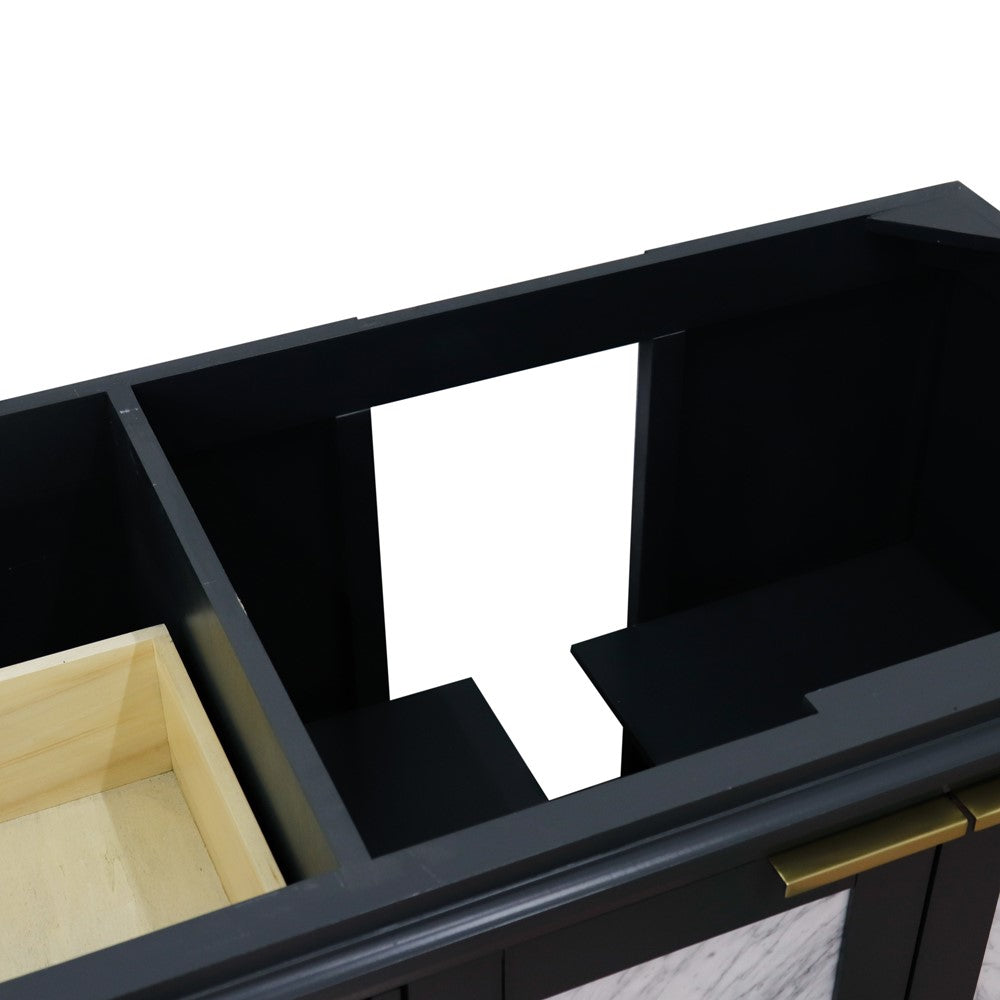 Bellaterra Home 42" Single sink vanity in Black finish - Right door- Cabinet only - Luxe Bathroom Vanities