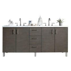 James Martin Metropolitan 72" Double Vanity with 3 CM Countertop - Luxe Bathroom Vanities