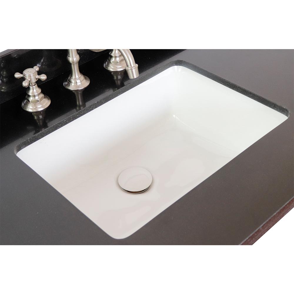 31" Black Galaxy Granite Top With Rectangle Sink - Luxe Bathroom Vanities