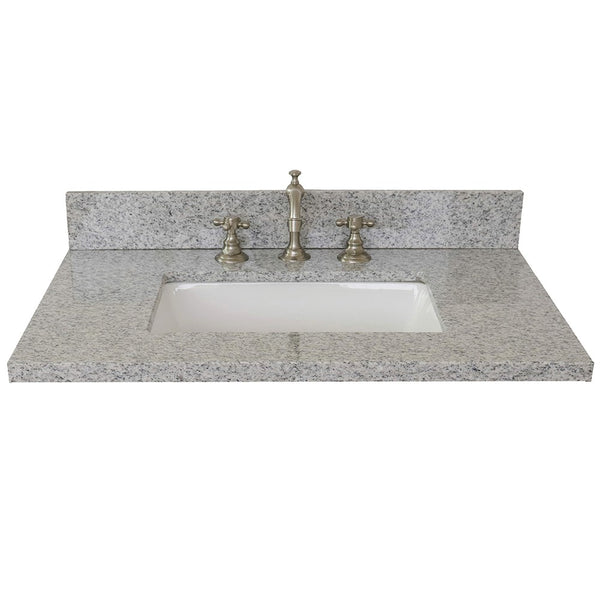 31" Black galaxy granite top with rectangle sink - Luxe Bathroom Vanities