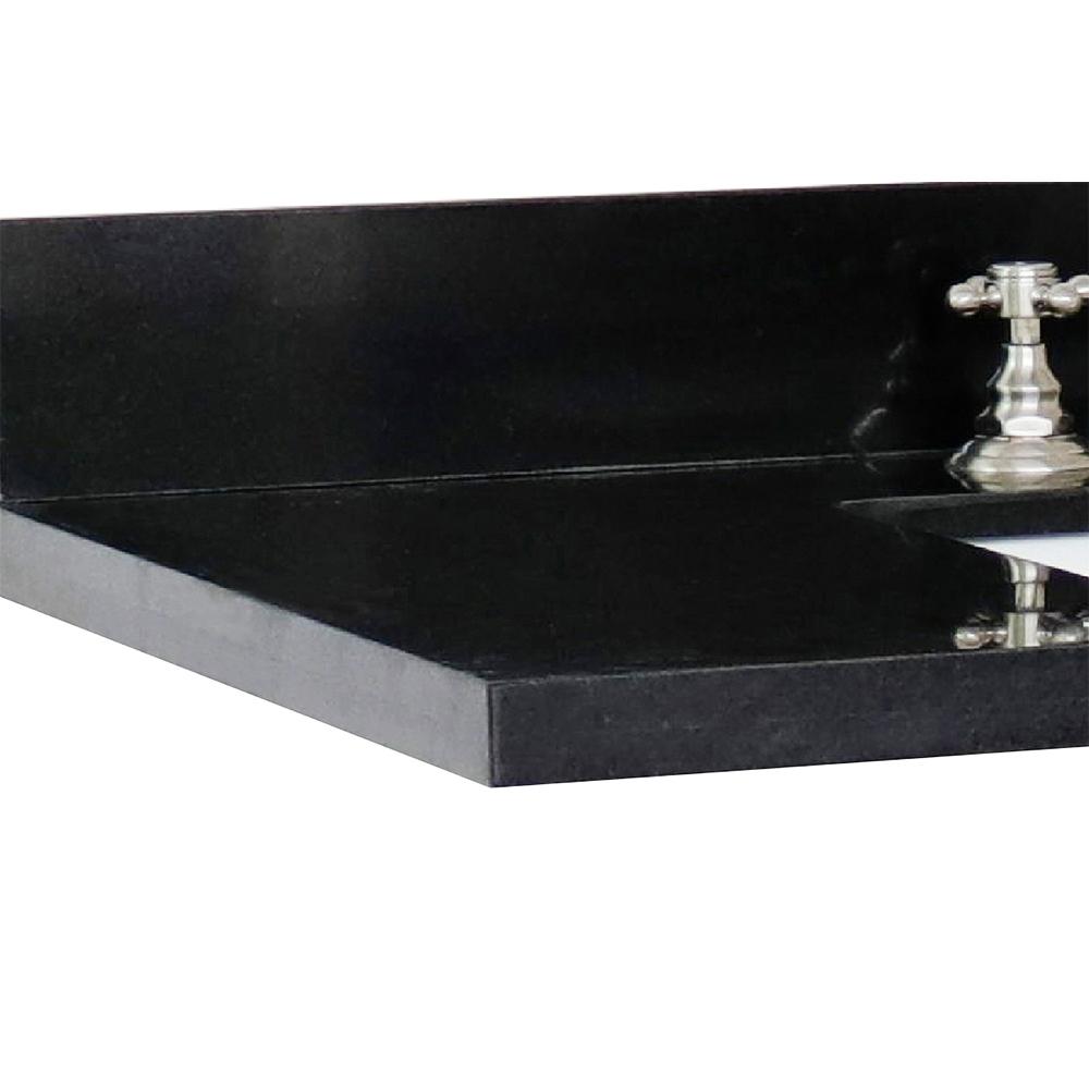 37" Black Galaxy Granite Top With Rectangle Sink - Luxe Bathroom Vanities