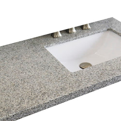 37" Black galaxy countertop and single rectangle right sink - Luxe Bathroom Vanities
