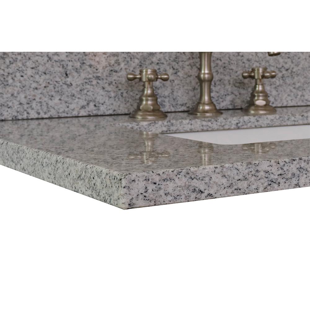 49" Gray Granite Top With Rectangle Sink - Luxe Bathroom Vanities