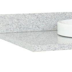 31" Gray Granite Top With Round Sink - Luxe Bathroom Vanities